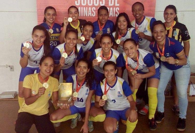 Futsal feminino de Ipatinga é campeão nos Jogos de Minas