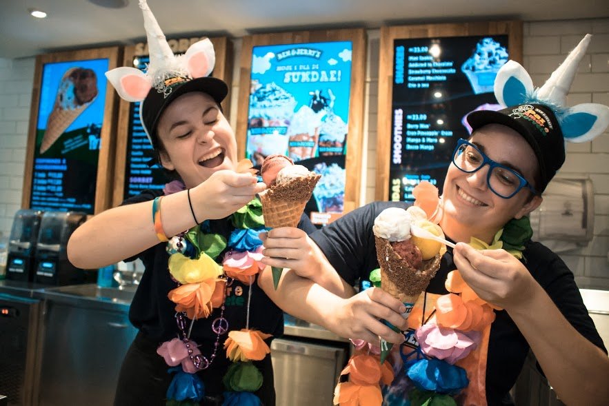 Ben & Jerry’s distribui sorvet​​​​e de graça na inauguração de sua primeira sorveteria de Belo Horizonte dia 4 de abril