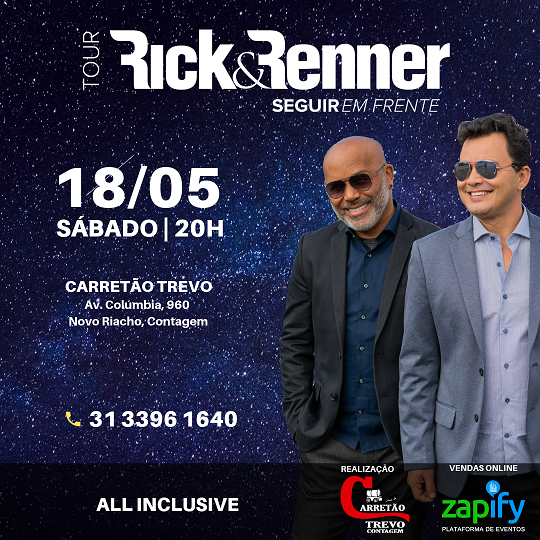 Rick & Renner confirmam show em Contagem
