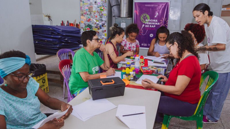 Na reta final ‘Oficina Feminina de Rap’ já reuniu mais de 500 alunos