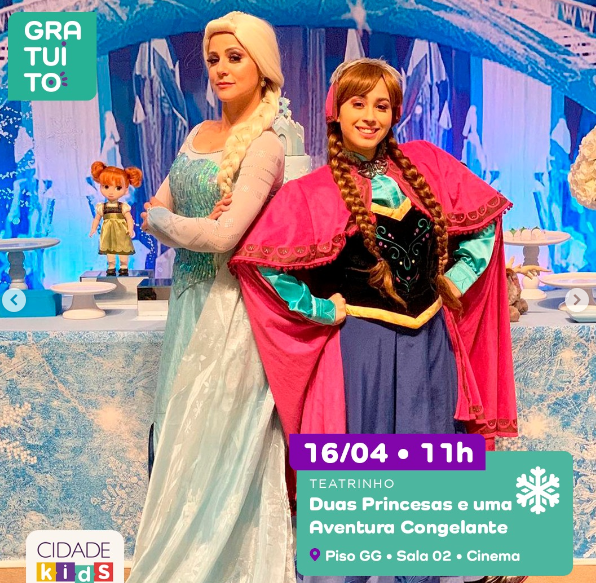 ELSA E ANA ESTRELAM PEÇA TEATRAL GRATUITA NESTE DOMINGO (16)
