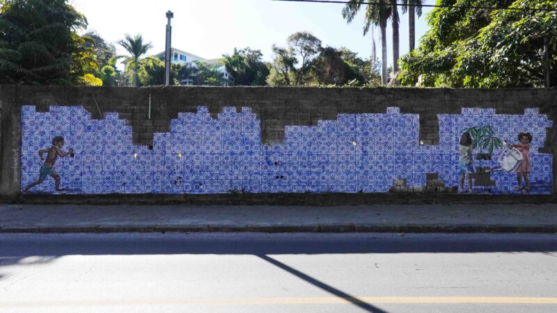 PBH e Arte em Cores BH promovem a criação de mural de 100m² na Estação Barreiro